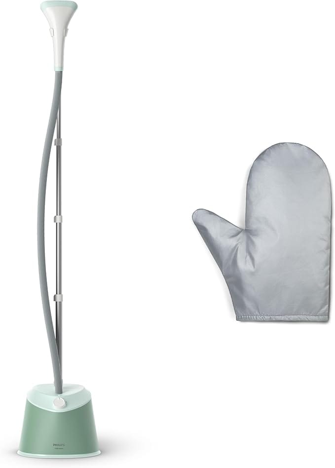 Philips Garment Steamer 1000 Series - 1600W, 1.8L Detachable Tank, 2 Steam Setting, 32 g/min, Compact Design, Desert Green - STE1010/76 - Image 3