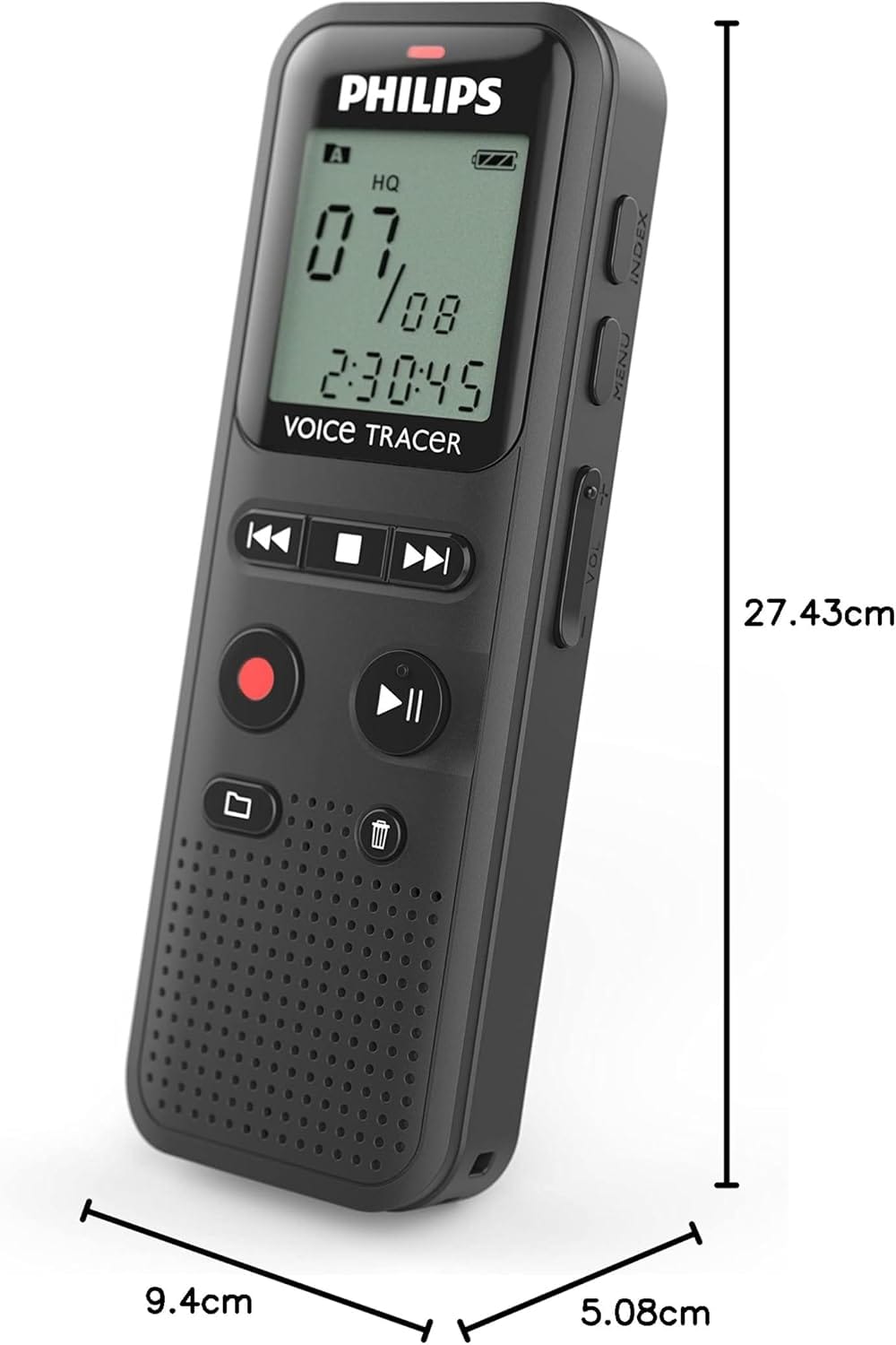 Philips Voice Recorder DVT1160 Black - Image 3