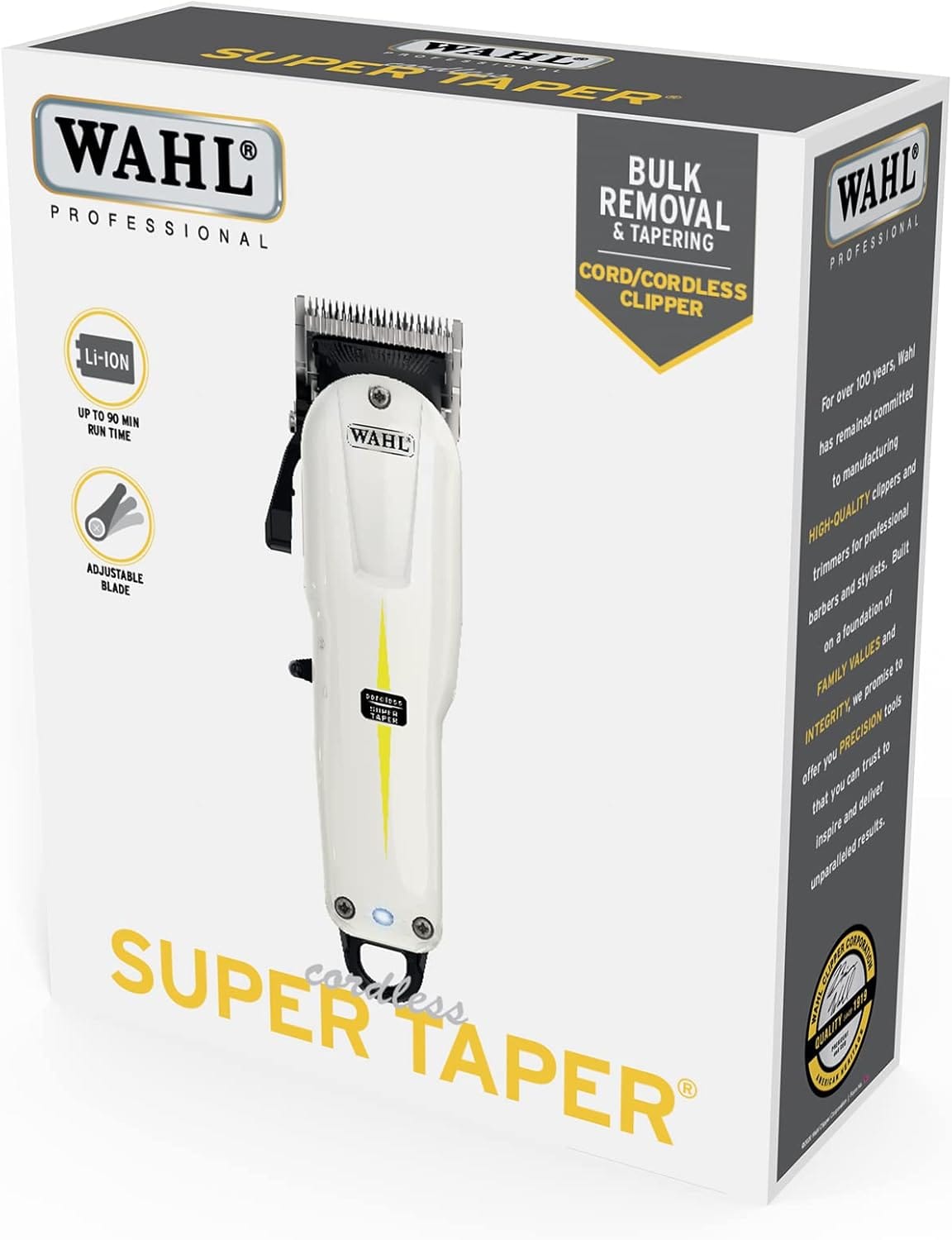 Wahl Cordless Super Taper, Professional Hair Clippers, Pro Haircutting Kit, Clippers for Bulk Hair Removal, Taper Fade, Adjustable Lever, Cordless, Lightweight, Barbers Supplies - Image 7