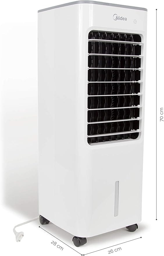 Midea Air Cooler For Home With 3 Speed Levels, 4.8L Water Tank Capacity For Outdoor & Indoor Use, Whisper-Quiet Performance and Powerful Air Flow - AC100-18B - Image 4
