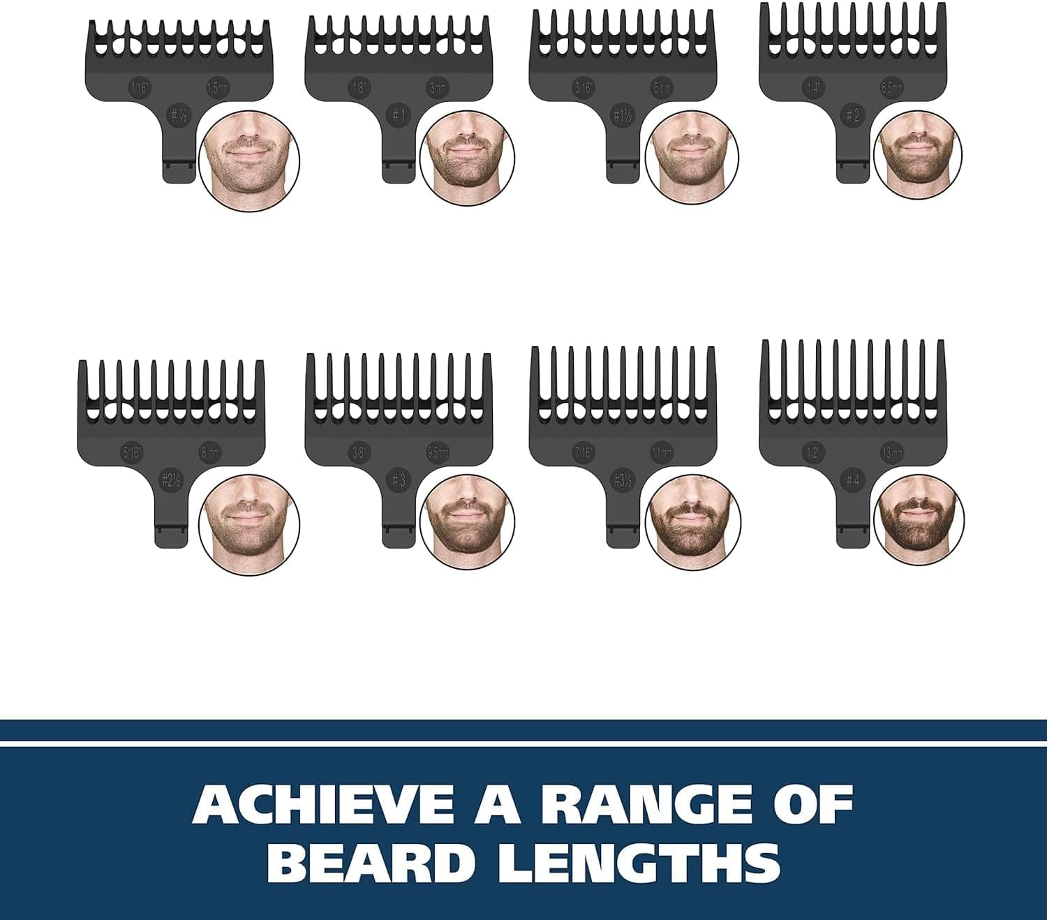 WAHL Aqua Groom 10 in 1 Multigroomer | Hair Trimmers for Men | Men’s Beard Trimmer | Stubble Trimmer | Body Trimmer | Fully Washable | Male Grooming Set | Home Hair Cutting (9899-027) - Image 6