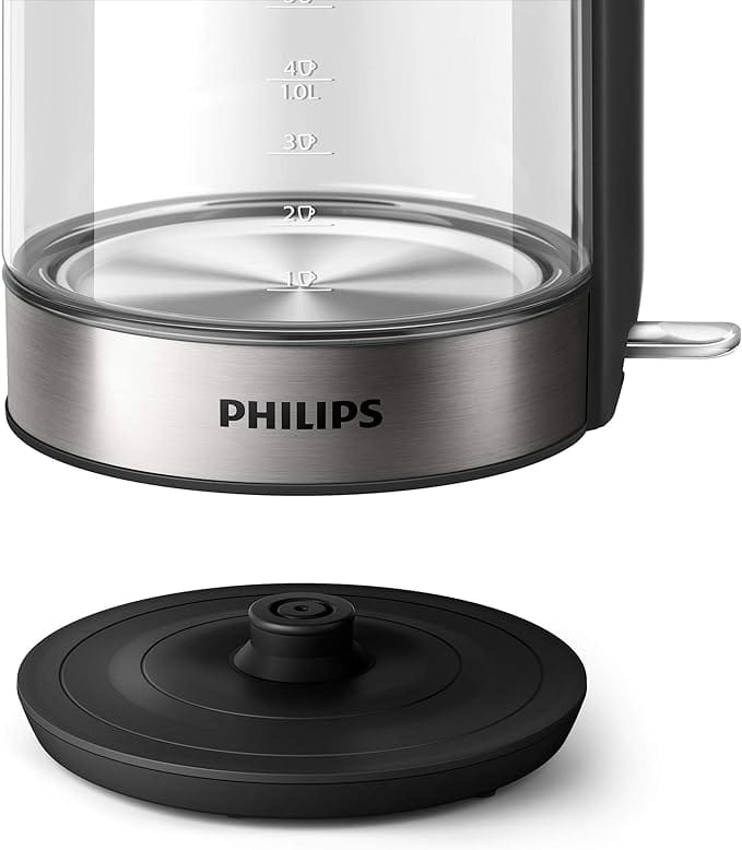 Philips Glass Kettle Series 5000-2200W, 1.7L, Blue Light Indicator, Removable lid, Metal/Transparent - HD9339/81 - Image 9
