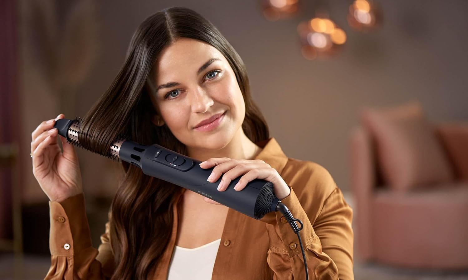 Philips 5000 Series Air Styler with Ionic Care, 1000W, 3 Heat Settings, 5 Styling Attachments – Black, BHA530/03 - Image 3