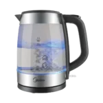 Midea MK-17G03A2 1.7L Glass Electric Kettle – 2200W Cordless with 360° Base