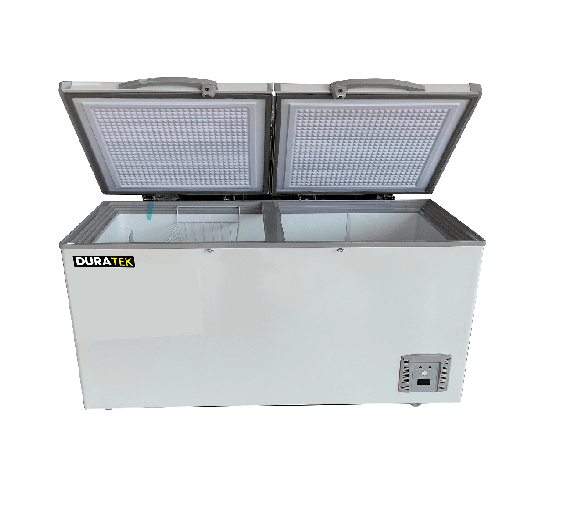Duratek Chest Freezer I DTCHJJCF568WH2D 568Ltr Double Door White