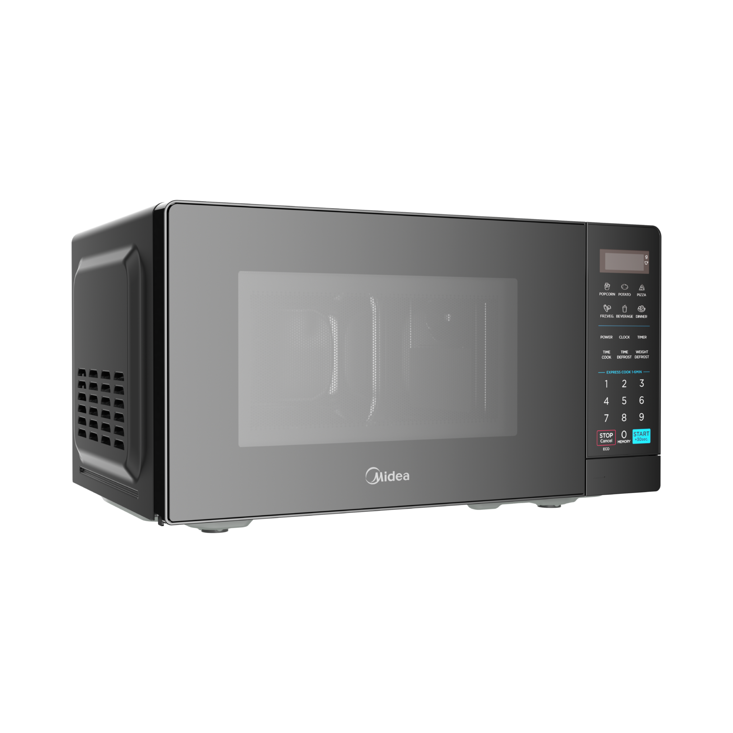 Midea 20L Digital Solo Microwave Oven, 700W, Inverter, Black, EM7P012MZ - Image 2