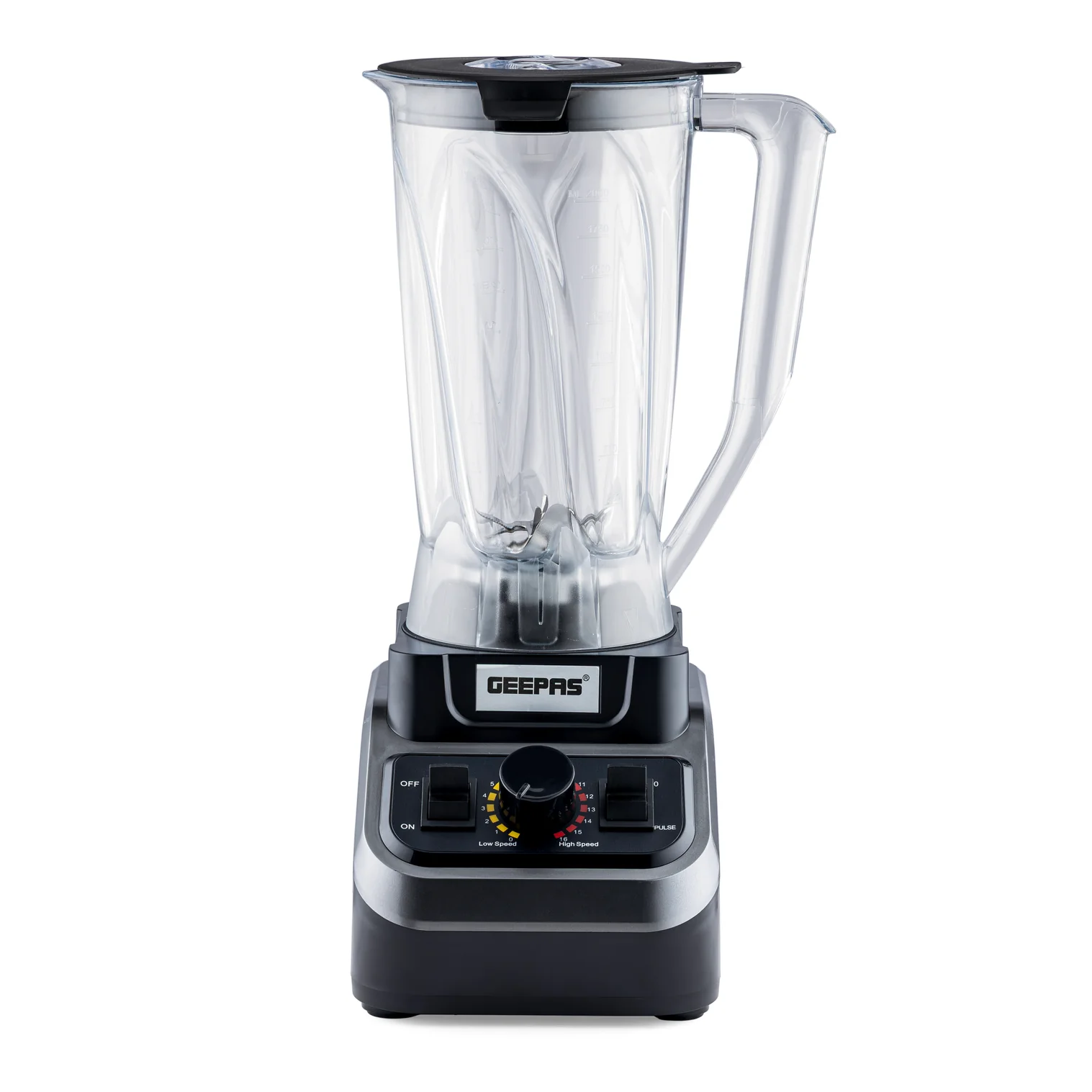 Geepas GSB44037 2000W High-Power Blender | 2L Unbreakable Jar| 16 Speed Control with Pulse| Stainless Steel Blade for Smoothies, Ice Crushing & Daily Food Preparation