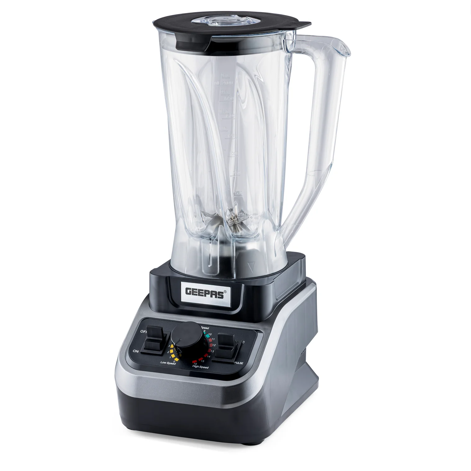 Geepas GSB44037 2000W High-Power Blender | 2L Unbreakable Jar| 16 Speed Control with Pulse| Stainless Steel Blade for Smoothies, Ice Crushing & Daily Food Preparation - Image 2