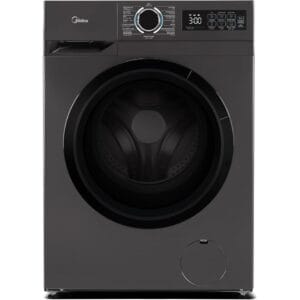 Midea 8KG Front Load Washing Machine With BLDC Inverter Motor, 1400 RPM, 15 Programs, Fully Automatic Washer With Lunar Dial, Integrated Digital Control-LED Display, Water Cube Drum - MF110W80B/T-GCC