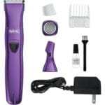 Wahl Pure Confidence Rechargeable Lady Clipper – Personal Grooming Kit for Women with 3 Interchangeable Heads (Trimmer, Detail Trimmer, Rotary Shaver), 2 Guide Combs, 60 Min Runtime – 9865-127