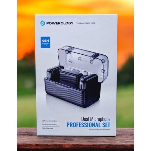Powerology Dual Microphone Professional Set – Black - Image 2