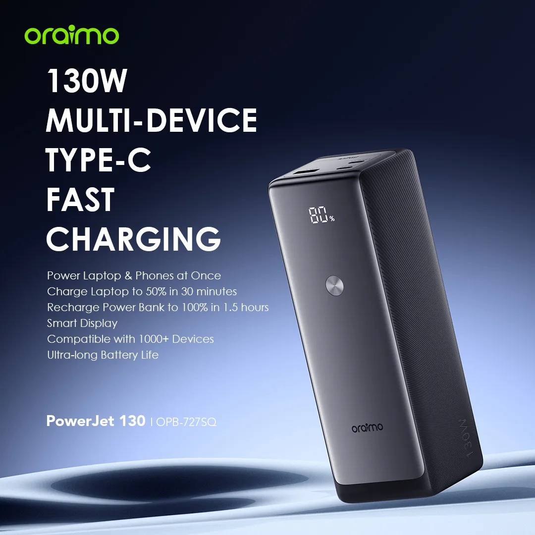 Oraimo OPB-727SQ PowerJet 130 27600mAh 130W Power Bank - Image 15