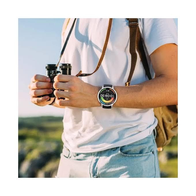 Powerology Aura Smart Watch – 1.73” AMOLED Display, 120+ Workout Modes, IP68 Water Resistant – Black - Image 3