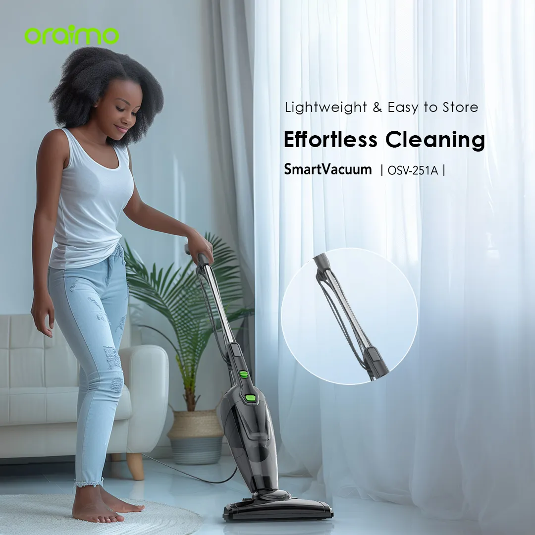 Oraimo OSV-251A SmartVacuum Corded Vacuum Cleaner with 5m Cord, 500W High Speed Powerful Suction - Image 3