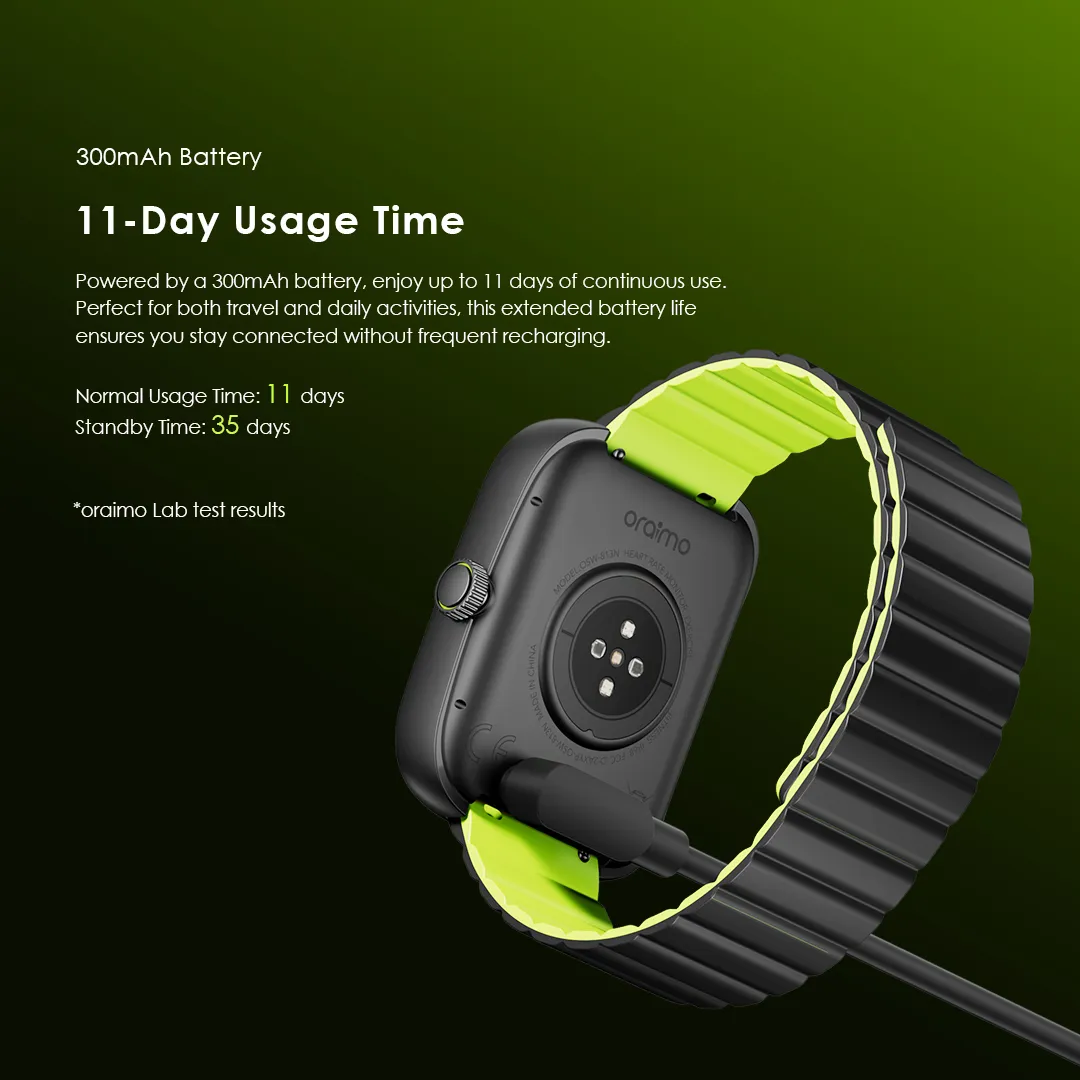 Oraimo OSW-813N Watch Nova N 2.04''AMOLED 2.5D Smart Watch - Image 9