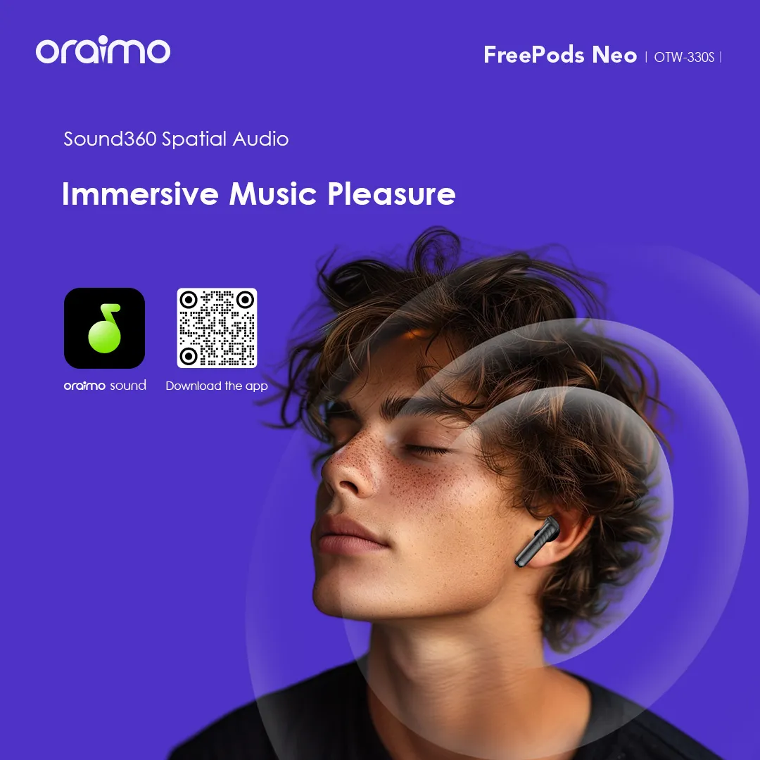 Oraimo OTW-330S FreePods Neo Half In Ear True Wireless Earbuds - Image 9