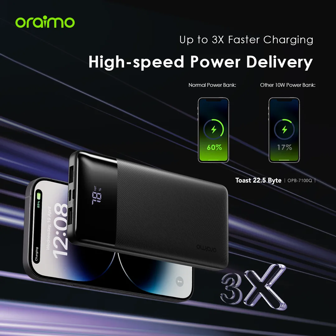 Oraimo OPB-7100Q Toast 22.5 Byte 10000mAh 22.5W Power Bank - Image 11