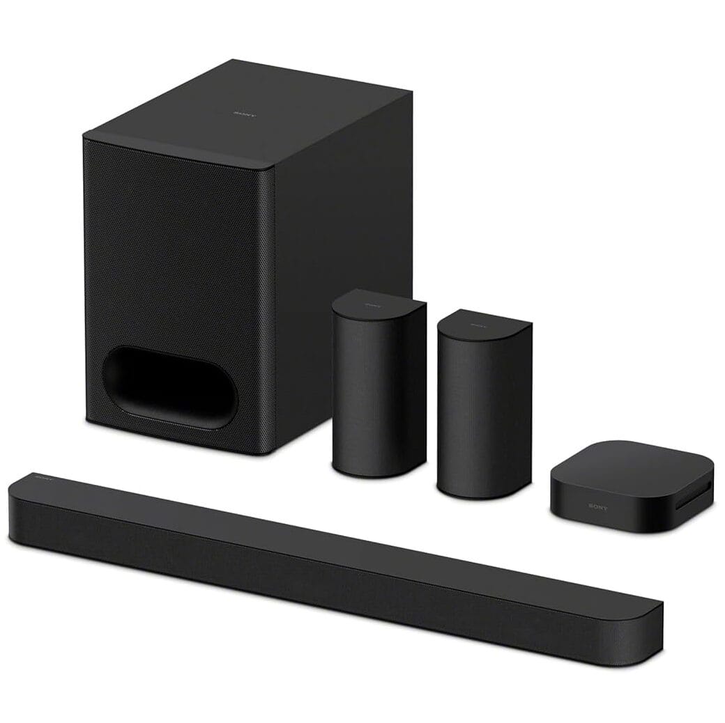 Sony Bravia Theatre System 6(HT-S60) Real 5.1ch 1000W,Dolby Atmos/DTS:X Soundbar Home Theatre with Powerful subwoofer & Wireless Rear Speakers,Voice Zoom3,BCA App, Bluetooth,HDMI eARC