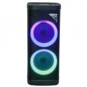 Geepas GMS11191 Rechargeable Professional Speaker with Bluetooth| UHF Microphone | RGB LED Lights | Karaoke | FM Radio | USB/TF Playback and 100000W PMPO Sound
