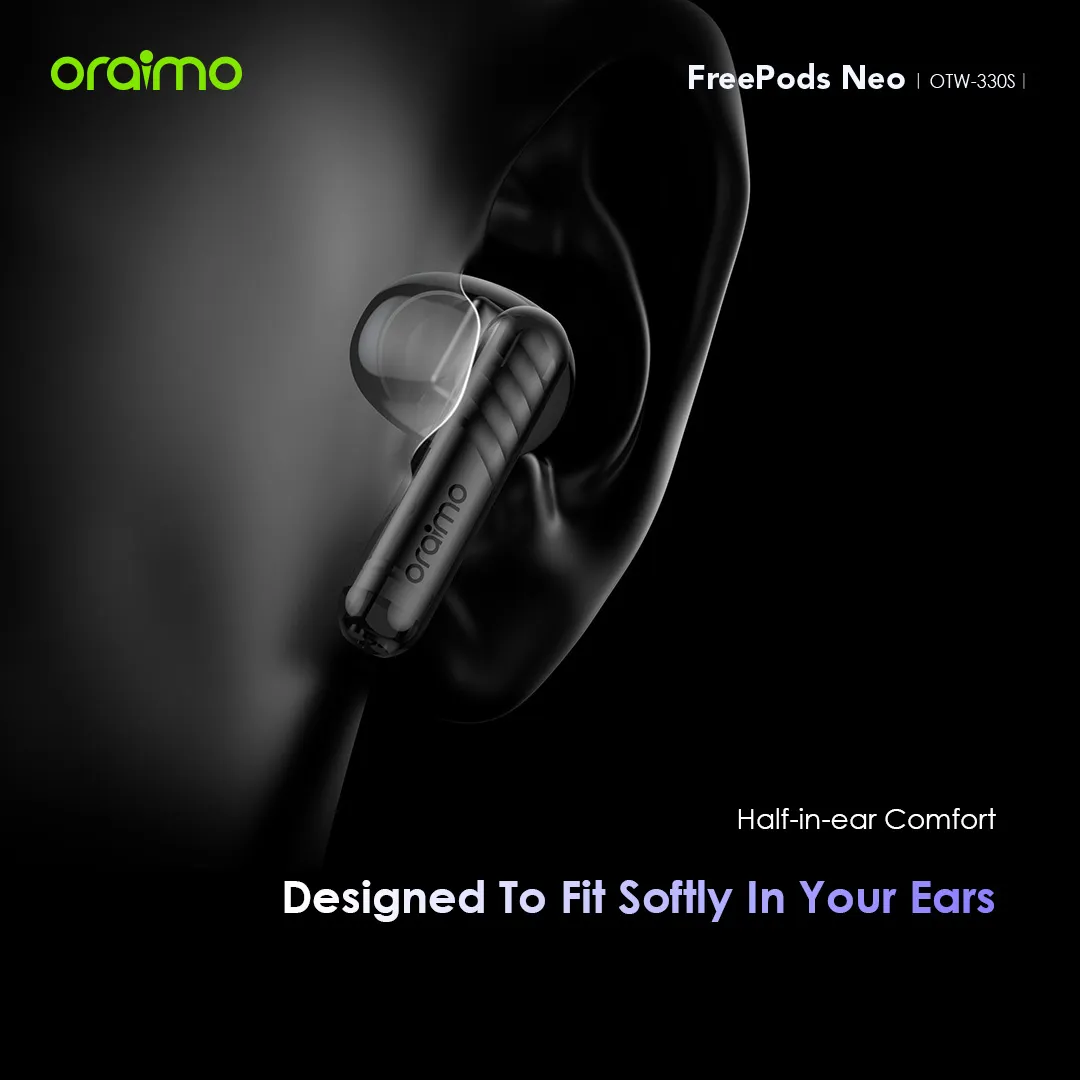 Oraimo OTW-330S FreePods Neo Half In Ear True Wireless Earbuds - Image 8