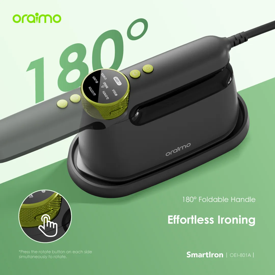 Oraimo OEI-801A SmartIron 1740W Portable Electric Iron - Image 3
