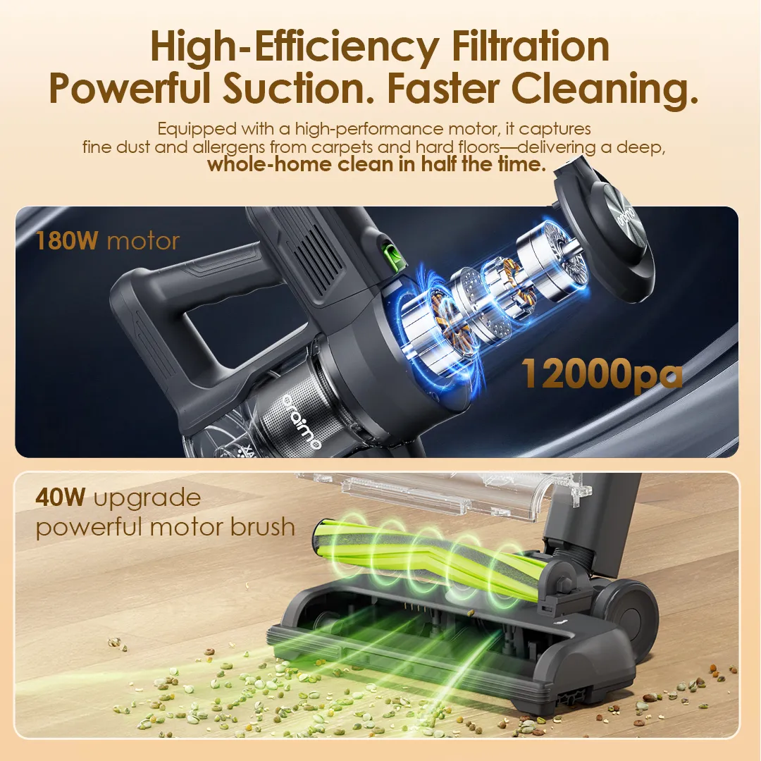 Oraimo CyberVac 180W Wireless Stick Vacuum Cleaner - Image 8