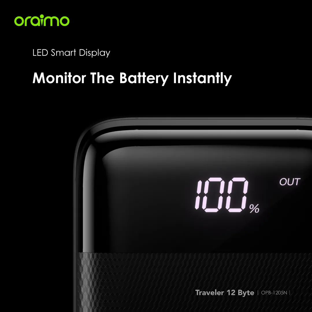Oraimo OPB-1205N Traveler 12 Byte 20000mAh 12W Power Bank - Image 4