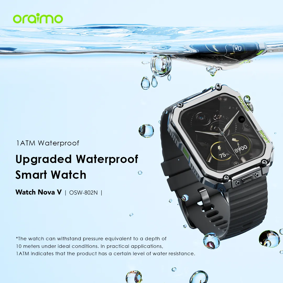 Oraimo Watch Nova V 2.01" HD Video Watch Faces Smart Watch - Image 7
