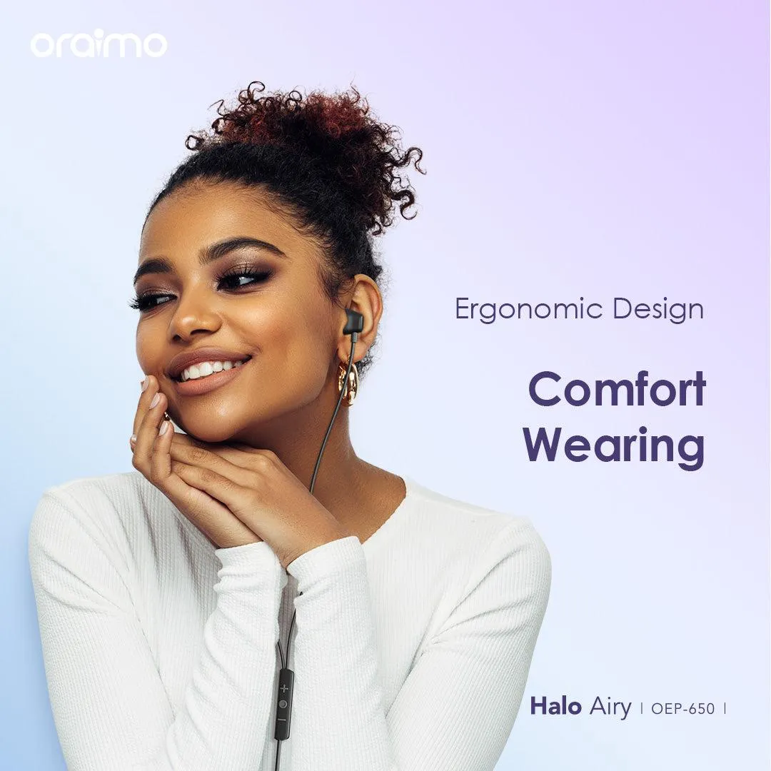 Oraimo OEP-650 Halo Airy Type-C Half In-ear Wired Headphones - Image 6