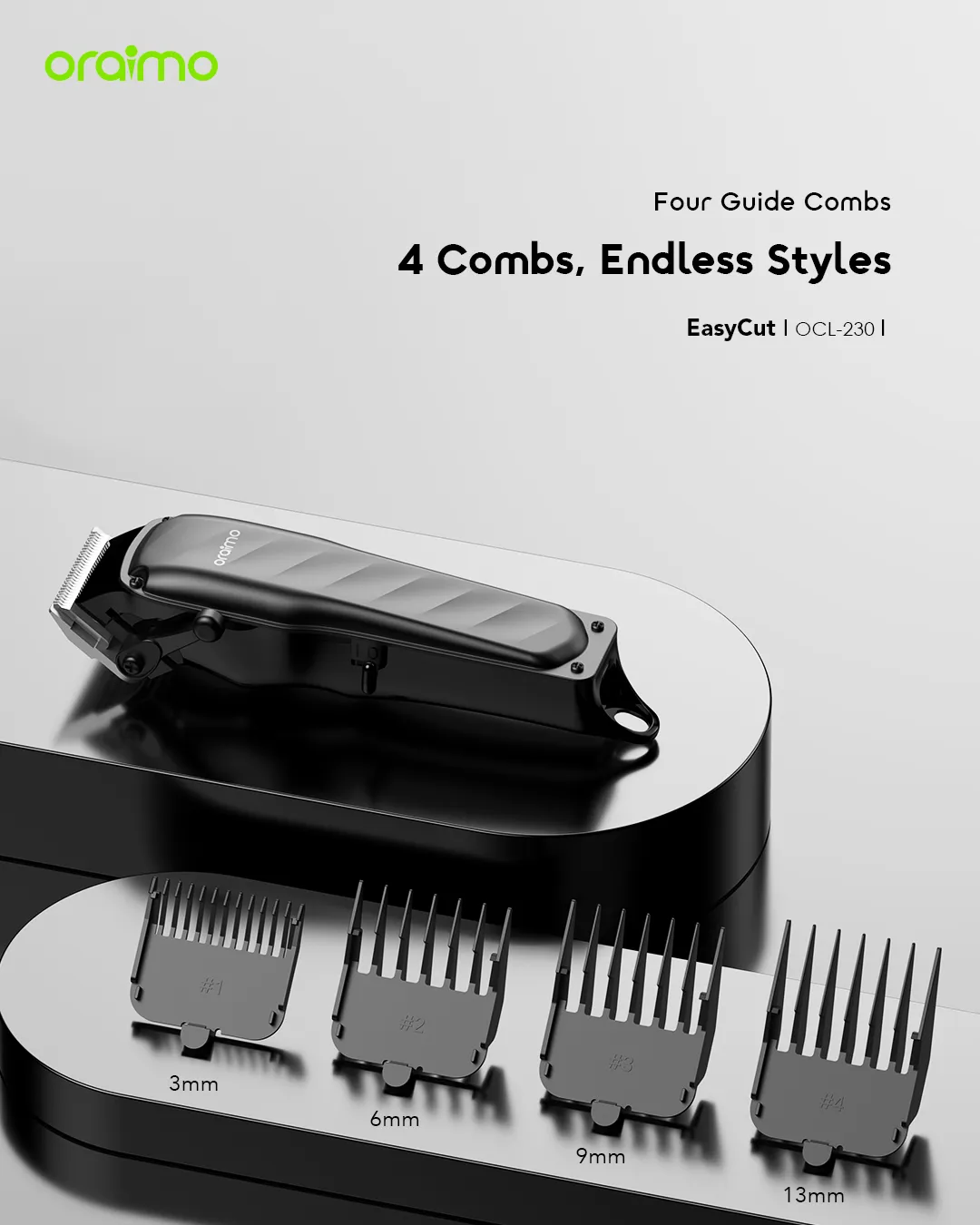 Oraimo EasyCut Super Powerful Adjustable Hair Clipper - Image 3