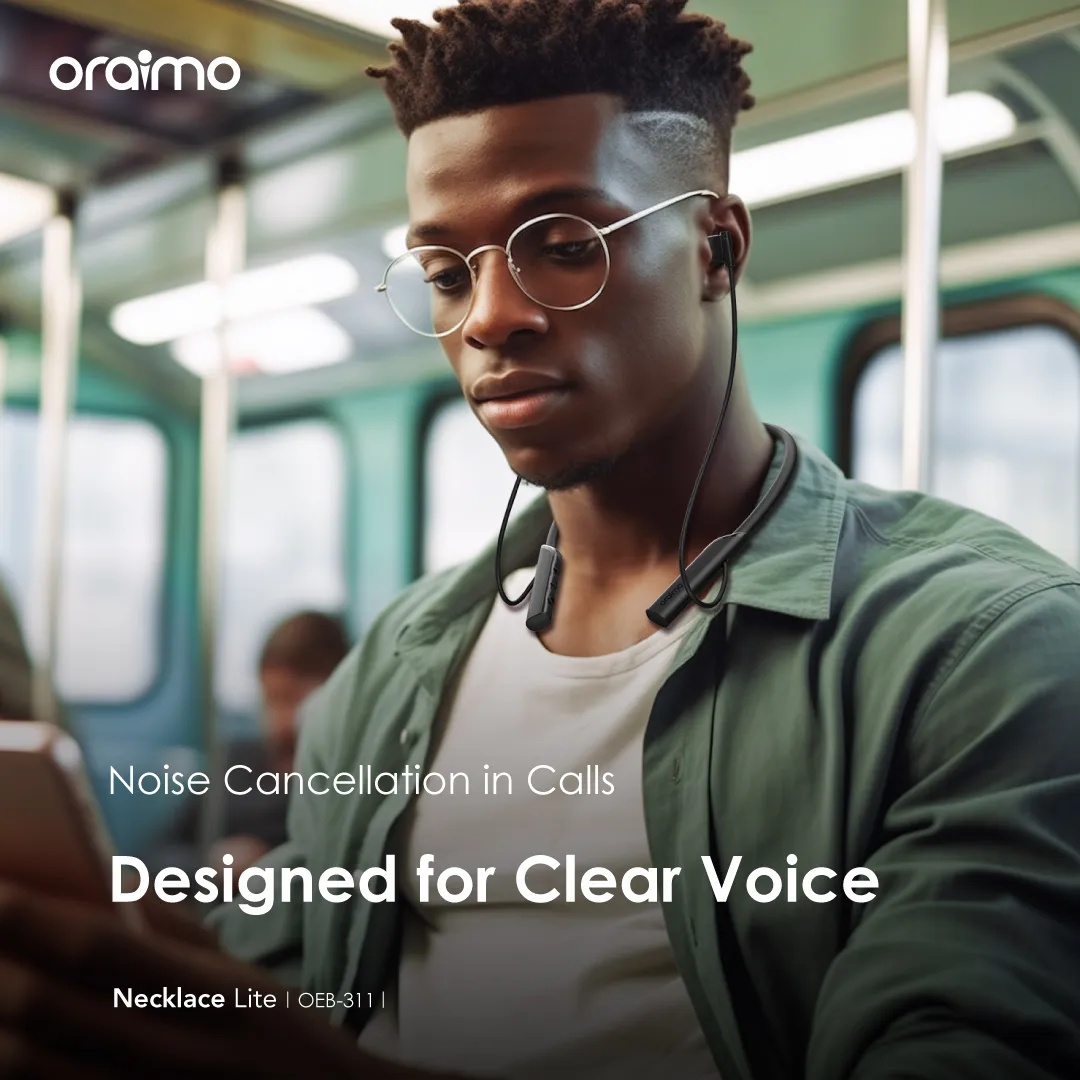 Oraimo Necklace Lite Call Vibration Wireless Earphones - Image 5