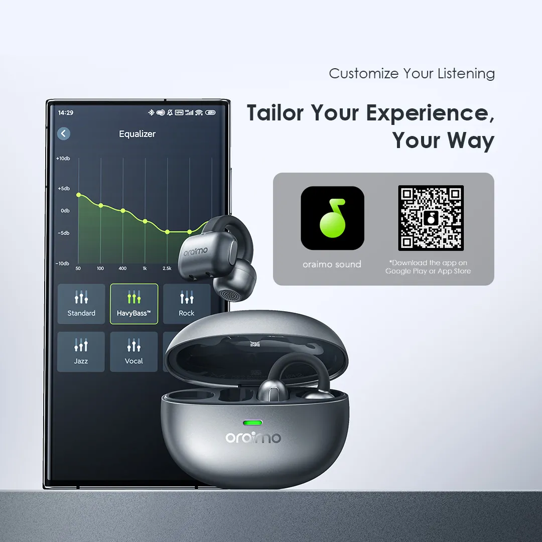 Oraimo OpenSnap N Clip-On Open-Ear True Wireless Earbuds - Image 5