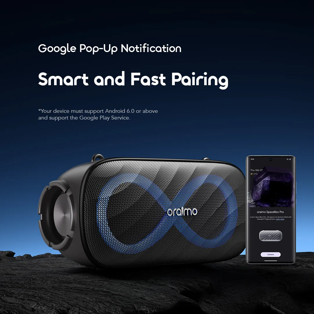 Oraimo SpaceBox Pro 80W Karaoke-Support Wireless Speaker - Image 5
