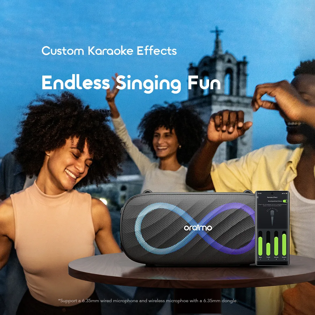Oraimo SpaceBox Pro 80W Karaoke-Support Wireless Speaker - Image 10