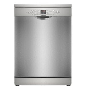 Bosch Series 2 Free‑Standing Dishwasher 60cm, 12 Place Settings, ExtraDry, EcoSilence Drive – Brushed Steel Anti‑Fingerprint SMS26AI00M