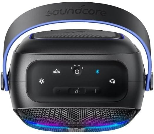 Soundcore Anker Rave Neo 2 Portable Speaker with 80W Stereo Sound, PartyCast 2.0, Light Show, IPX7 Waterproof, 18H Playtime, Customizable EQ & Bass Up for Party, Tailgating, Black - Image 7