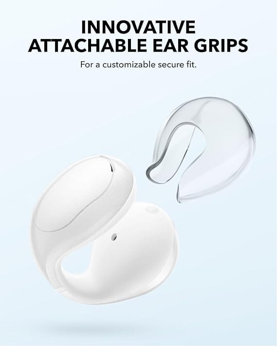 Soundcore C30i by Anker, Open-Ear Earbuds, Clip-On Headphones, Lightweight Comfort, Small-Ear Friendly, Stable Fit, Firm-Shell Design, Attachable Ear Grips, Big Drivers for Clear Audio, 30H Play, IPX4 - Image 6