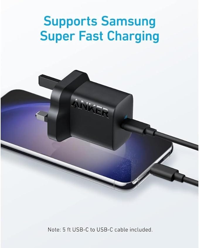 Anker 312 30W Type C Wall Charger - Black - Image 2
