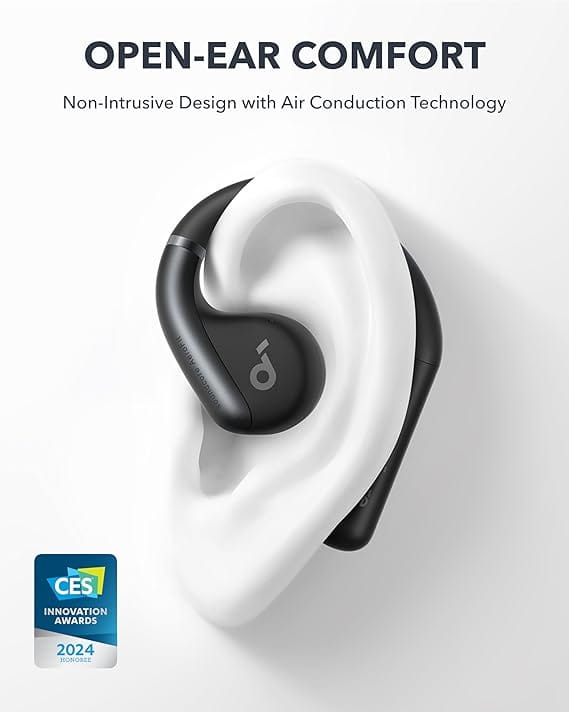 Soundcore by Anker, AeroFit Open-Ear Headphones, Ultra Comfort, Snug Fit, Ergonomic Ear Hook, Balanced Sound, IPX7 Waterproof, 42H Playtime, Bluetooth 5.3, App Control, Clear Calls. - Image 6