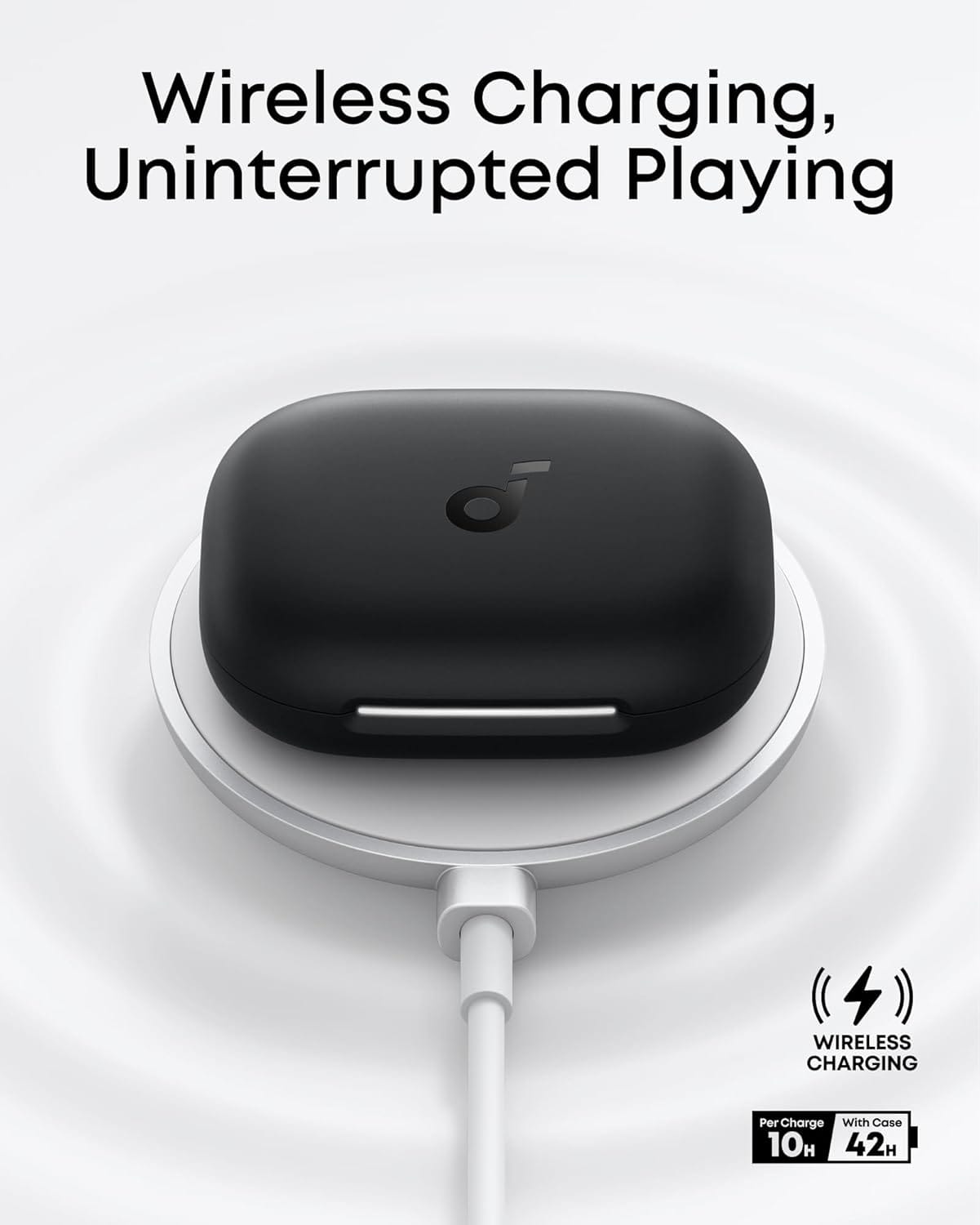 Soundcore AeroFit 2 by Anker, Open-Ear Headphones, Real-Time Translation Earbuds, 4 Adjustable Positions for Every Ear Size, 2× Richer Bass, Hi-Res, 42H Playtime, IP55,AI Clear Calls,Wireless Charging - Image 3