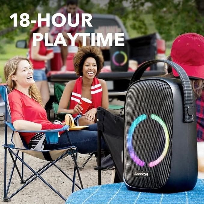 Soundcore Anker Rave Neo Speaker Special Edition Portable Bluetooth Party Speaker Black, 15W, Up to 18H Play Time, A33A0 - Image 7