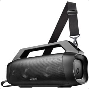 Soundcore Anker Motion Boom Plus Bluetooth Speaker, Portable Speaker with 80W Booming Sound, IP67 Waterproof and Dustproof, Type-C, Custom EQ, Bluetooth 5.3, Outdoor Speaker For Camping