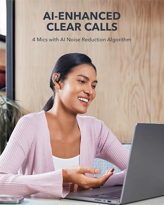 Soundcore by Anker, AeroFit Open-Ear Headphones, Ultra Comfort, Snug Fit, Ergonomic Ear Hook, Balanced Sound, IPX7 Waterproof, 42H Playtime, Bluetooth 5.3, App Control, Clear Calls. - Image 3