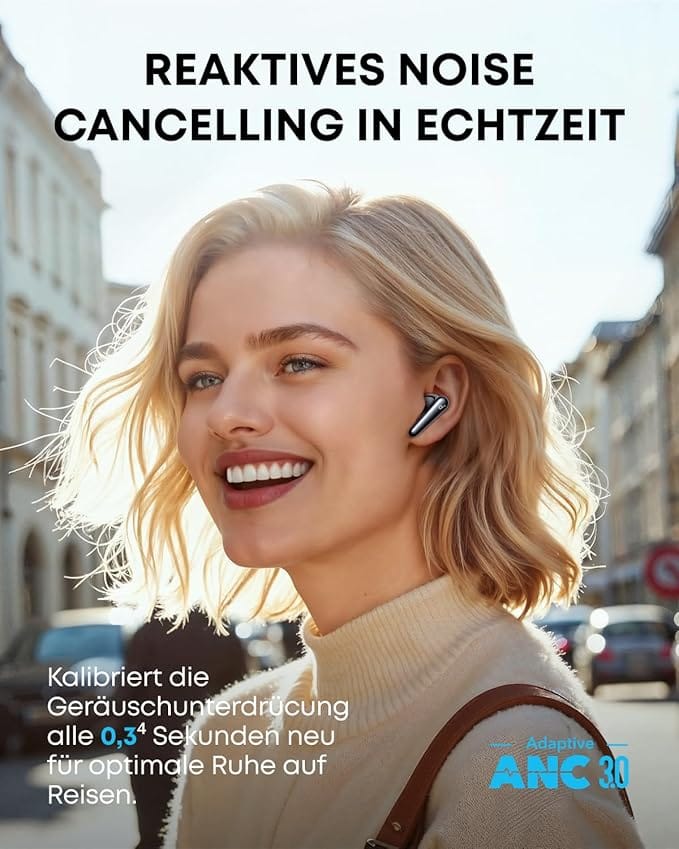 Soundcore Liberty 4 Pro by Anker,Noise Cancelling Wireless Earbuds,7-Sensor and Real-Time Adaptive Noise Cancelling, 2×Faster Charging,Studio-Level Hi-Fi Music,Clear Calls with 6 Mics and AI. - Image 5