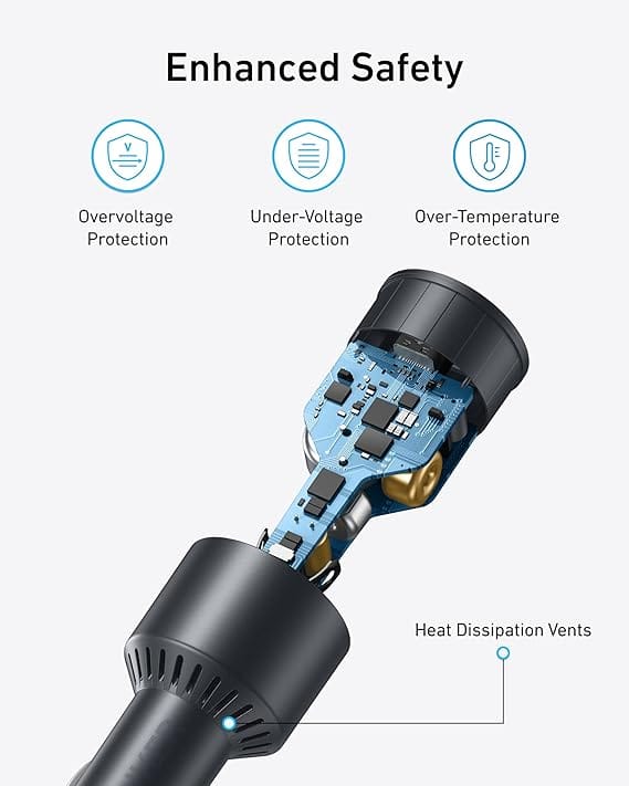 Anker iPhone 17 USB-C Car Charger, 167.5W Max 3-Port Ultra-Compact Type-C Fast Car Charger for MacBook Pro/Air, iPhone 17/16/15 Series, Samsung S24/S23, iPad Pro, AirPods and More - Image 4