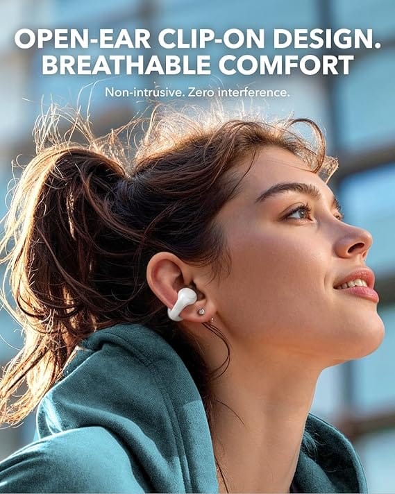 Soundcore C30i by Anker, Open-Ear Earbuds, Clip-On Headphones, Lightweight Comfort, Small-Ear Friendly, Stable Fit, Firm-Shell Design, Attachable Ear Grips, Big Drivers for Clear Audio, 30H Play, IPX4 - Image 7