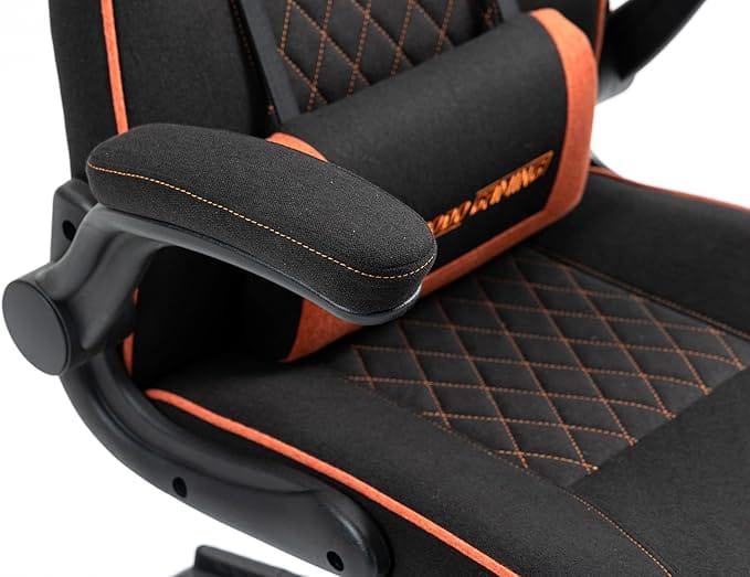 Porodo Gaming Chair with Fabric Covered Cushion and Class3 100Mm Gas Lift - Image 3