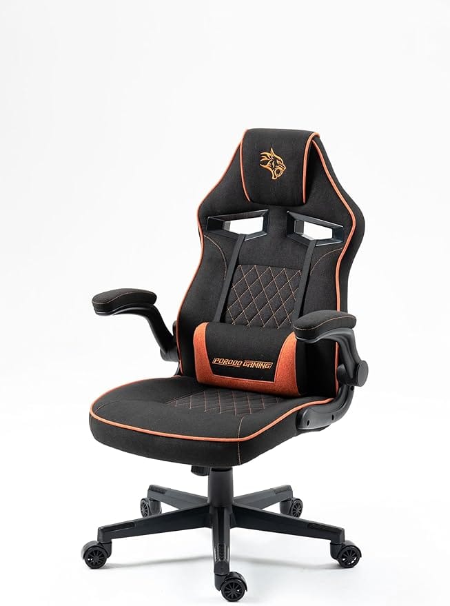 Porodo Gaming Chair with Fabric Covered Cushion and Class3 100Mm Gas Lift - Image 4