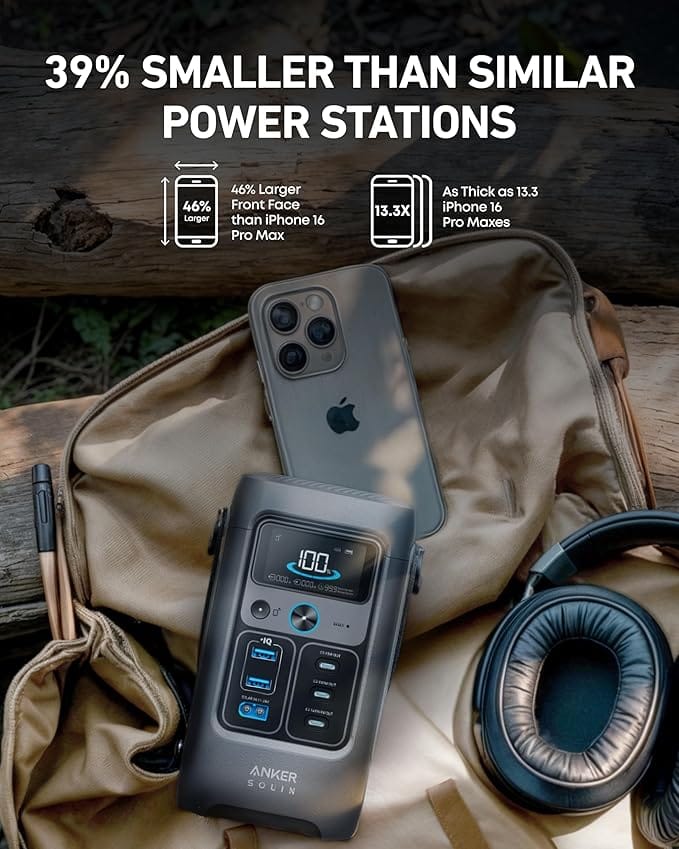 Anker SOLIX C200 DC Power Bank Station, 192Wh Portable Power Station, LiFePO4 Battery, 200W Solar Generator, for Outdoor Camping, Traveling, and Emergencies (No Wall Charger Included) - Image 5