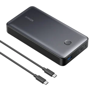 Anker Portable Charger, 24,000mAh 65W Power Bank, 537 Power Bank (PowerCore 24K for Laptop), for MacBook Pro, Dell XPS, Surface, iPad Pro, iPhone 14 Pro, Apple Watch Series 5, and More